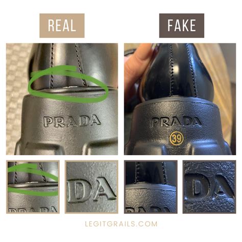 prada loafers fake vs real